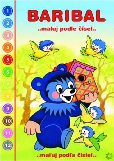 Akim maluj podle čísel baribal omalovánky