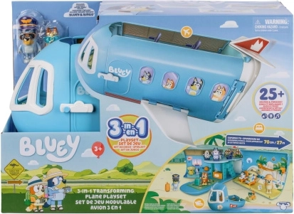 Bluey samolot 3 v 1 s figurkami