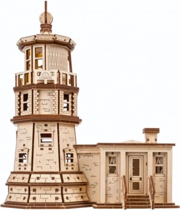 Ugears 3D dřevěné mechanické puzzle maják Split Rock
