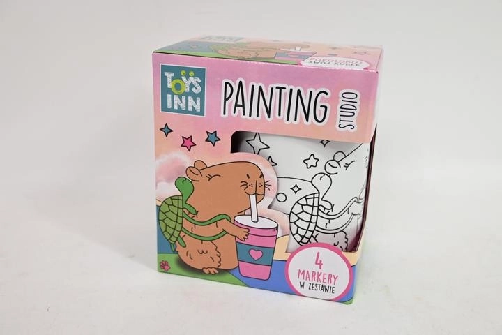 STNUX kreativní kelímek k vybarvení – kapybara + 4 fixy