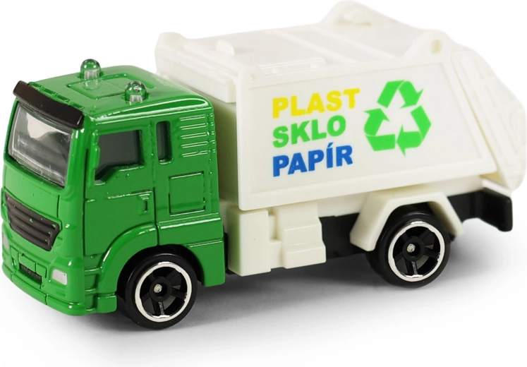 Kovové popelářské auto 7 cm