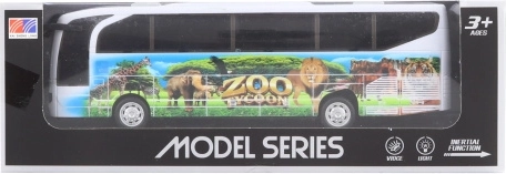 Kovový safari autobus na baterie