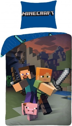 Povlečení Minecraft 140 × 200 cm + 70 × 90 cm