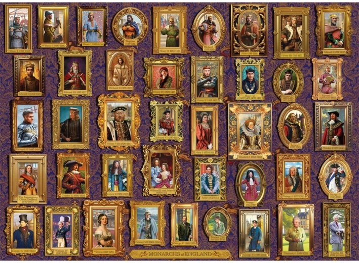 Puzzle Monarchové Anglie 1000 dílků GIBSONS