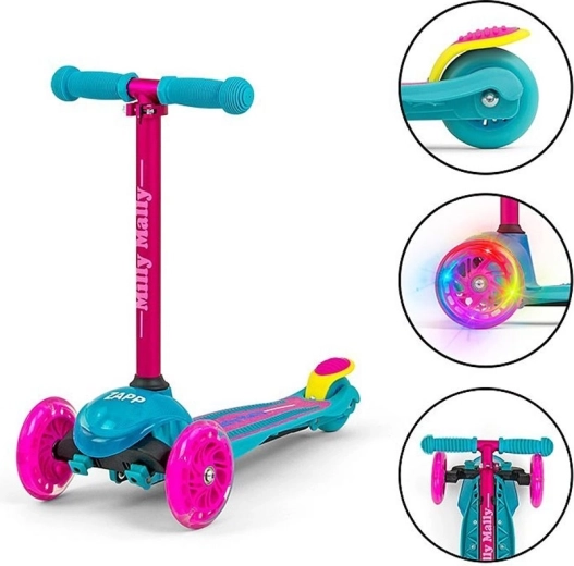 Svítící přední kolečka a zatáčení přenosem váhy