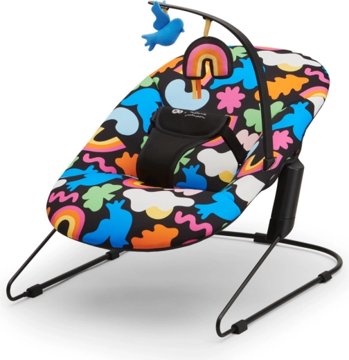 Kinderkraft houpací lehátko Calmee Happy Shapes, 0m+, do 9 kg