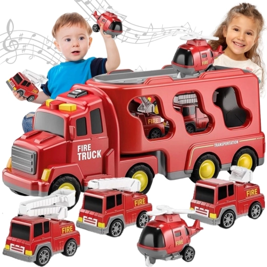 Woopie hasičský transportér s vozidly 5 v 1