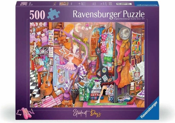 Ravensburger Puzzle Studentské časy 500 dílků
