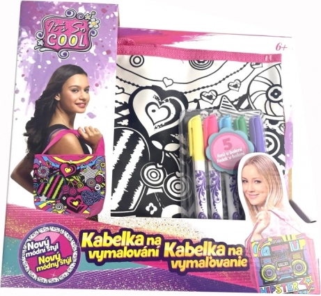 Kabelka na vymalování City – kreativní dětská kabelka k vybarvení