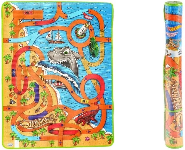 Hot Wheels podlahová hrací podložka žralok 120 × 90 cm