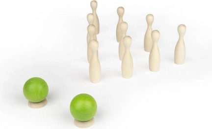 Mini bowling z javorového dřeva MILANIWOOD