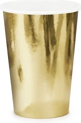 Zlaté jednorázové kelímky 220 ml
