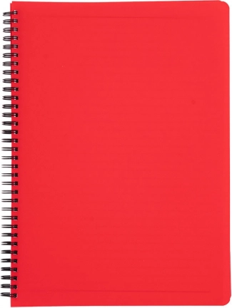 Kroužkový blok A4 Classic červený