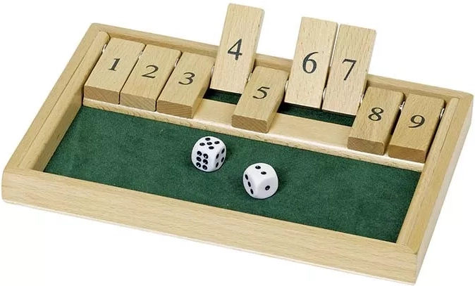 Cestovní hra Shut the box II
