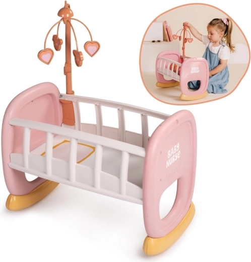Smoby Baby Nurse kolébka s kolotočem