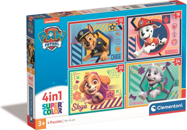 Puzzle 4v1 Tlapková patrola