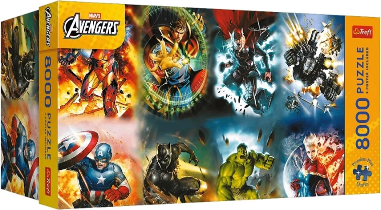 Puzzle Premium Plus Avengers: Legends in Action 8000 dílků