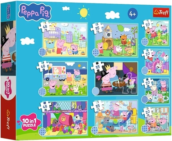 Puzzle 10 v 1 Zábavný svět Peppy