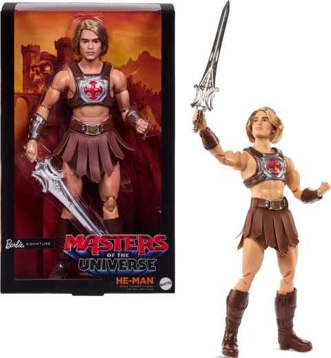 Mattel Barbie Signature sběratelská panenka Ken jako He-Man (Masters of the universe)