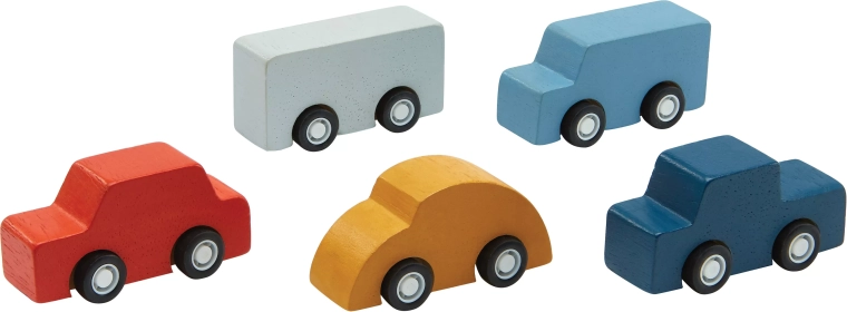 PlanToys sada mini autíček (5 ks)