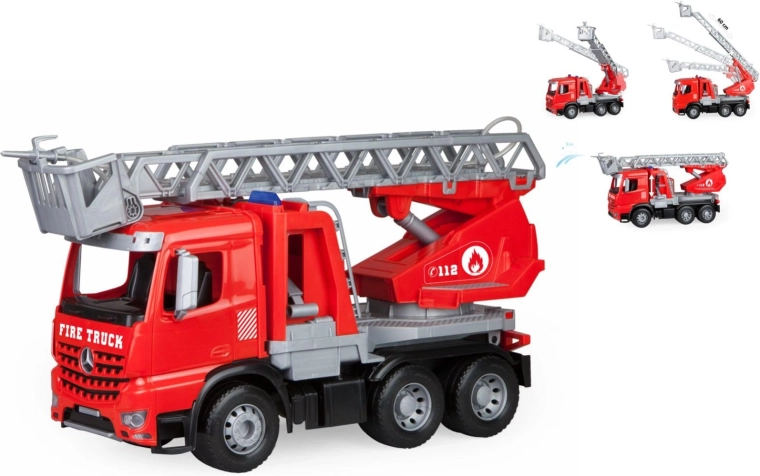 LENA Worxx hasičský vůz Mercedes-Benz Arocs s vodním dělem