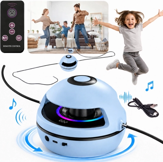 Elektrická interaktivní skákací pomůcka s hudbou, Bluetooth, dálkovým ovládáním a počítadlem
