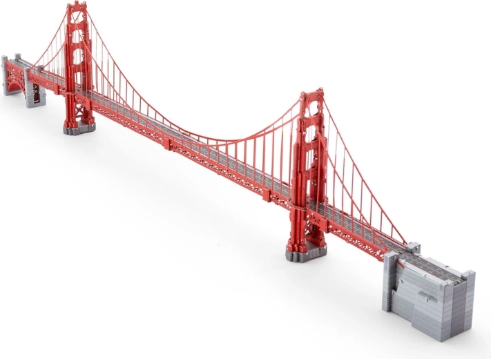 Kovové 3D puzzle METAL EARTH Premium – most Golden Gate