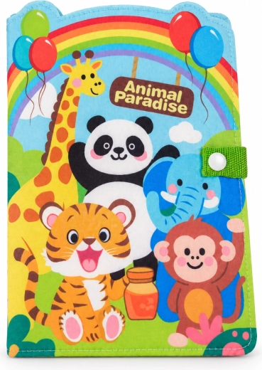 Chipolino textilní vzdělávací knížka Zoo