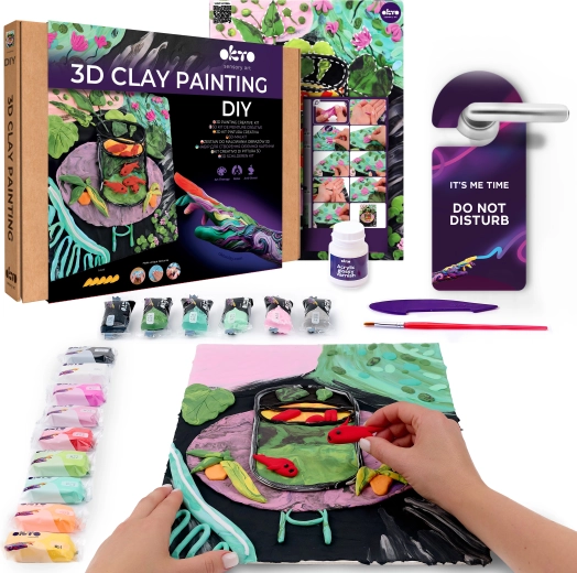 Okto výtvarný set malování hmotou zlaté rybky – Henri Matisse 30 × 40 cm