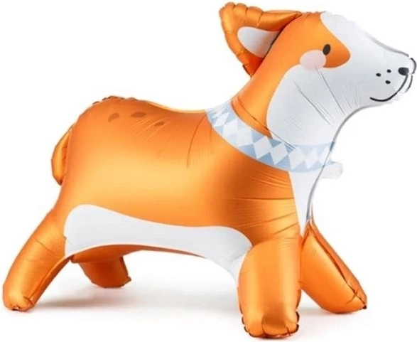 Stojící fóliový balónek Corgi 88 × 70 cm