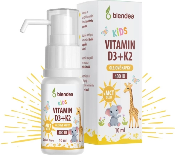 Blendea vitamin D3 + K2 kapky pro děti 10 ml