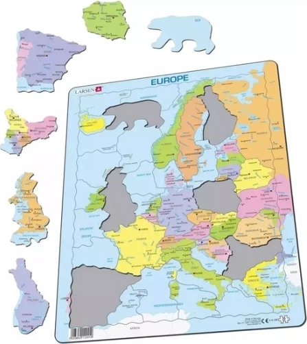 Larsen politická mapa Evropy