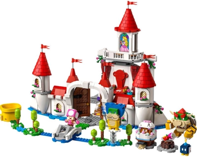 Detailní zámek Peach plný herních prvků