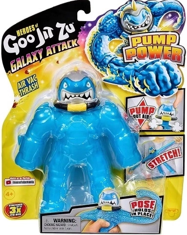Natahovací figurka Goo Jit Zu Galaxy Attack Air Vac Thrash s pumpou
