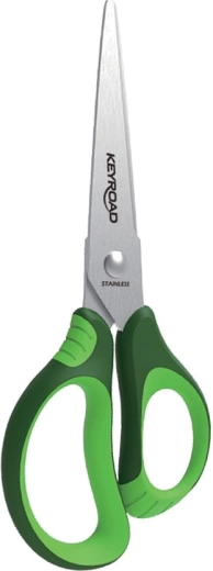 Školní nůžky Keyroad Soft 15 cm zelené