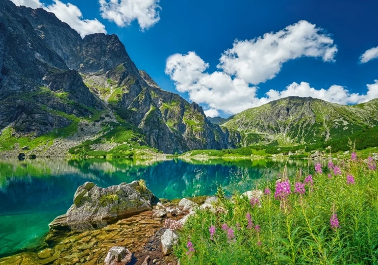 Puzzle Černý Staw pod Rysy, Tatry 500 dílků
