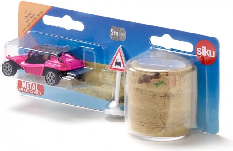 Siku buggy s páskou – růžový plážový model pro kreativní hraní