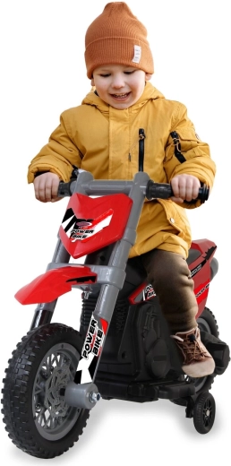 Dětská elektrická motorka Power Bike červená 6 V