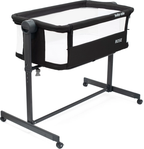 Přístavná postýlka Baby Mix Rose černá