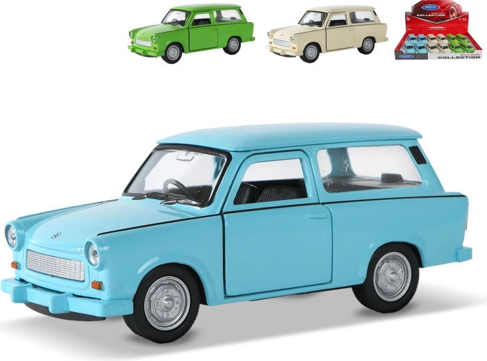 Kovové autíčko Trabant 601 Universal se zpětným chodem 12 cm Welly