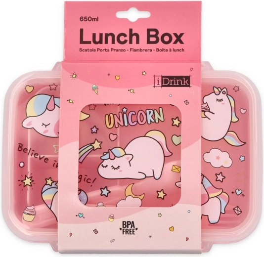Svačinový box s jednorožci iTotal 650 ml - 1 kus