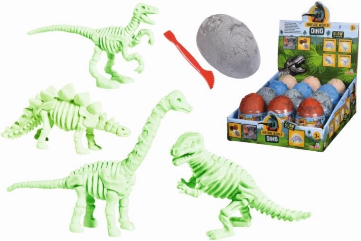 Vykopávací sada s dinosauří kostrou ve vajíčku
