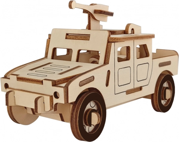 Woodcraft 3D puzzle dřevěné vojenské vozidlo