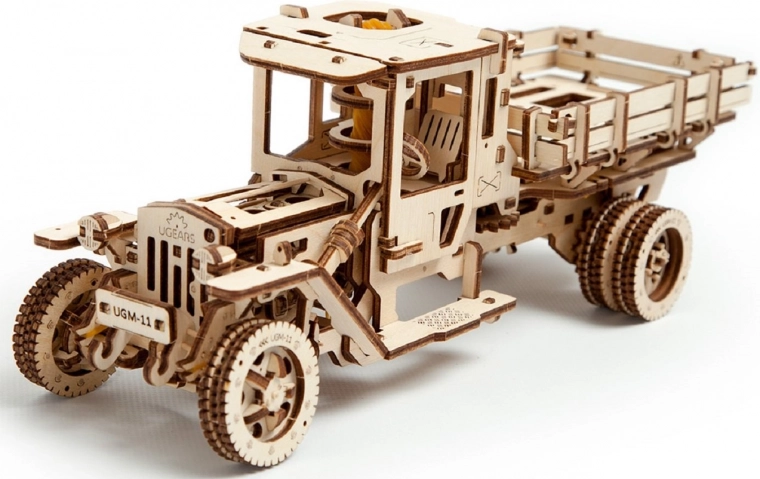 Dřevěné mechanické puzzle UGEARS UGM-11 náklaďák