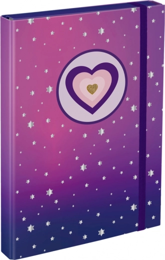 Desky na školní sešity A4 Koně Srdce