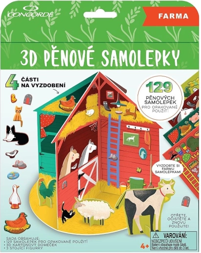 3D pěnové samolepky Farma CONCORDE