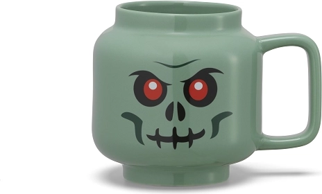 Lego keramický hrnek zelený kostlivec 530 ml
