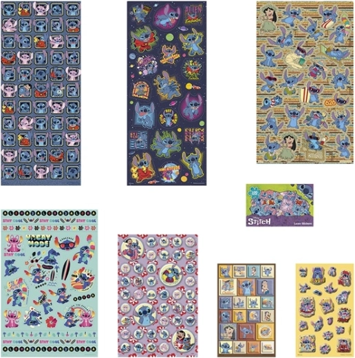 Více než 300 samolepek s motivy Stitch