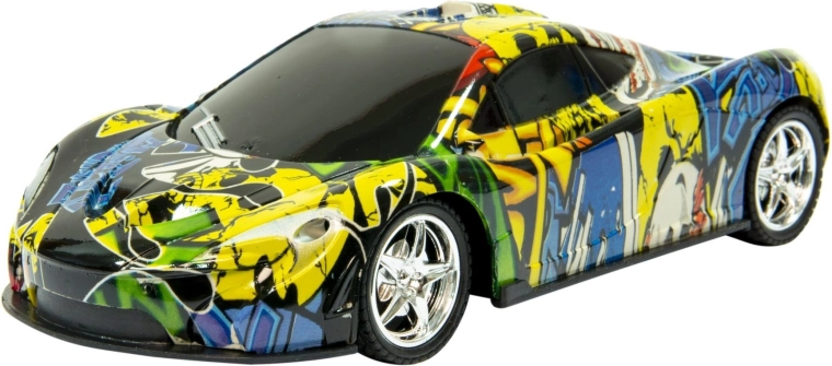 Sportovní RC auto s graffiti designem - 1 kus