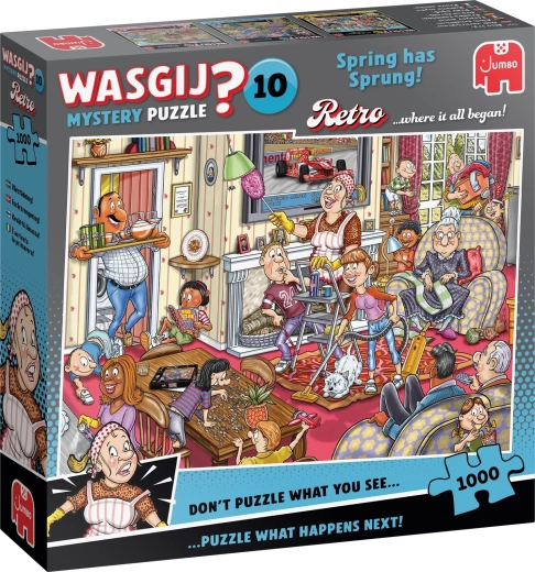 Jumbo Wasgij Retro mystery 10: jaro je tu! 1000 dílků